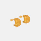 Titanium Steel Geometric Shape Earrings - Trendsi - Flyclothing LLC