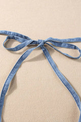 Square Neck Denim Overalls with Pockets - Trendsi - Flyclothing LLC