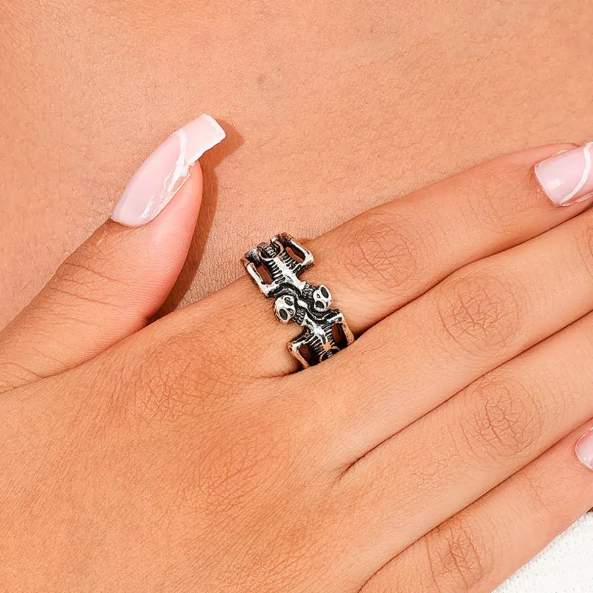 Halloween Skull Alloy Ring - Trendsi - Flyclothing LLC
