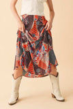 Aemi + Co Printed Maxi Skirt - Trendsi - Flyclothing LLC