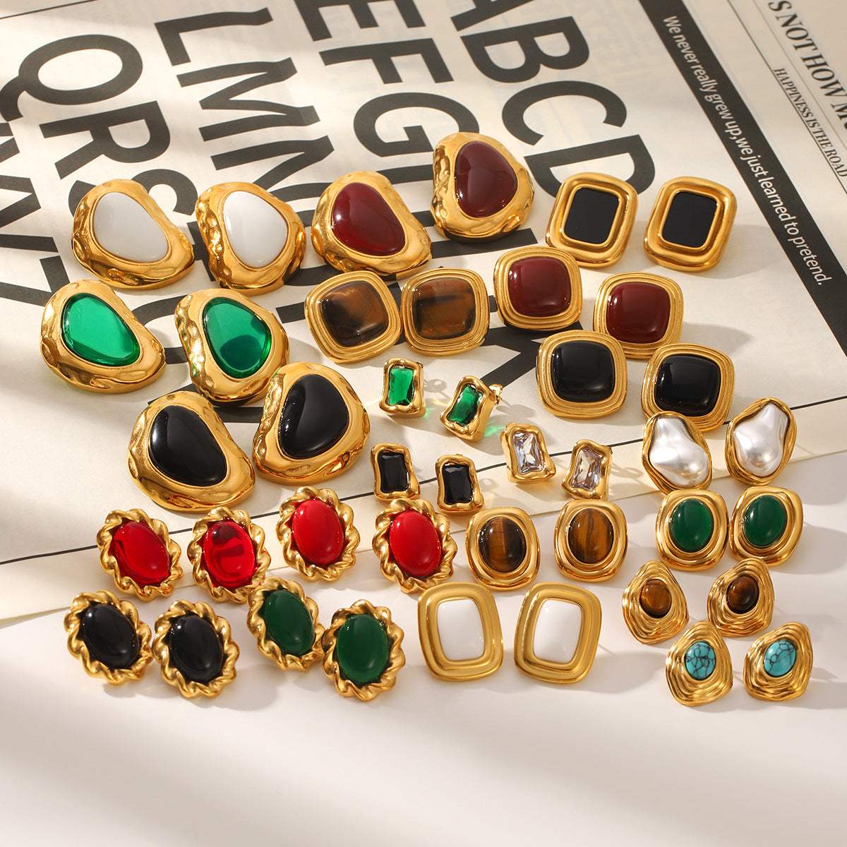 Vintage Personalized Non-fading Titanium Steel Earrings For Women - My Store - Flyclothing LLC