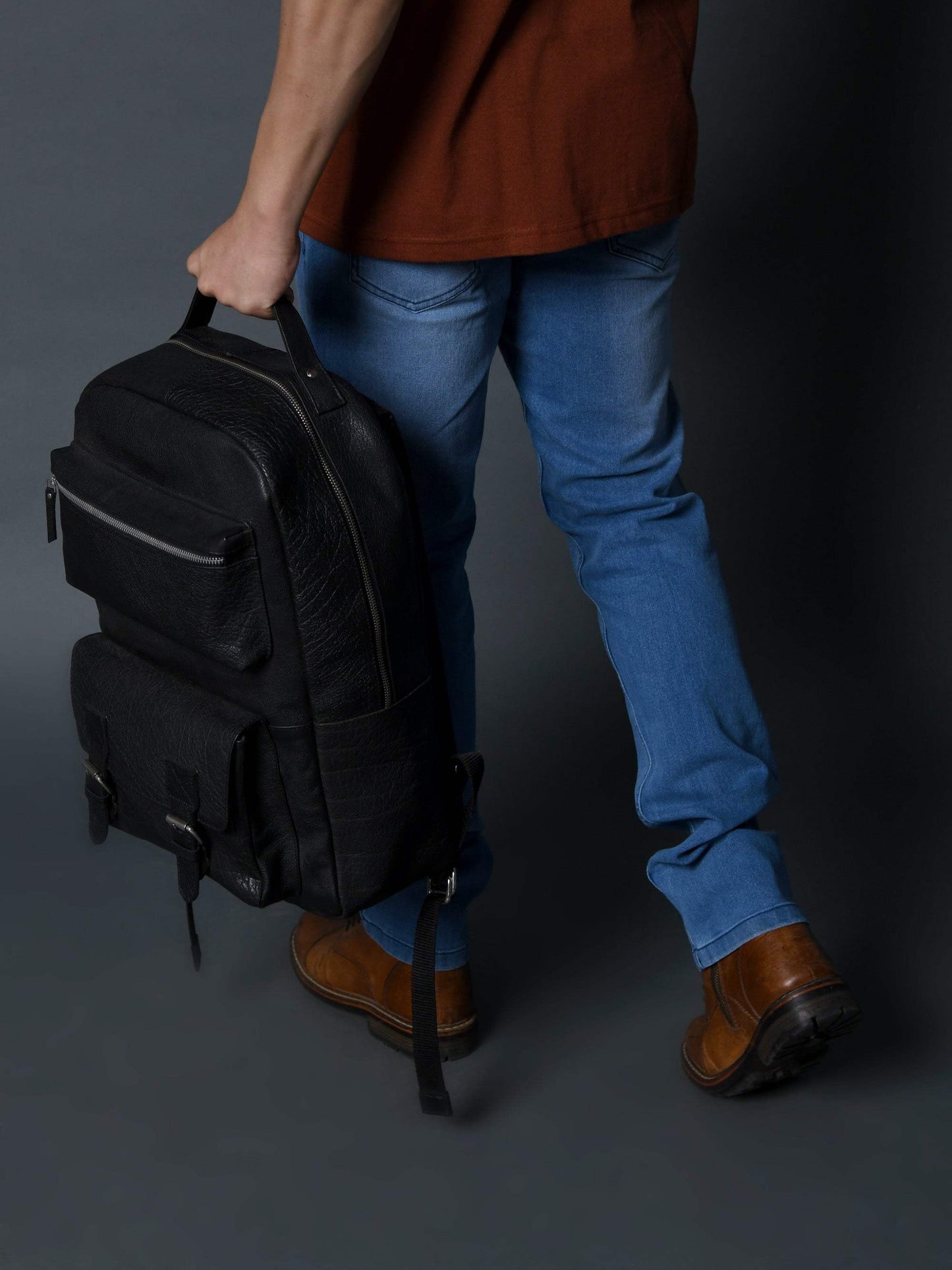 NoirTrek Leather Backpack 2.0 - Classy Leather Bags - Flyclothing LLC