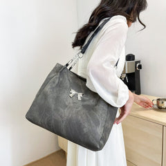 Bow Polyester Medium Tote Bag - Trendsi