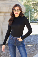Basic Bae Full Size Mock Neck Long Sleeve Bodysuit - ShopBasicbae - Flyclothing LLC