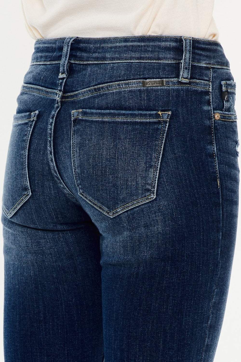 Kancan Mid Rise Button Fly Flare Jeans - Trendsi - Flyclothing LLC