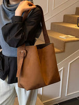 Buckle Adjustable Strap Tote Bag - Trendsi - Flyclothing LLC