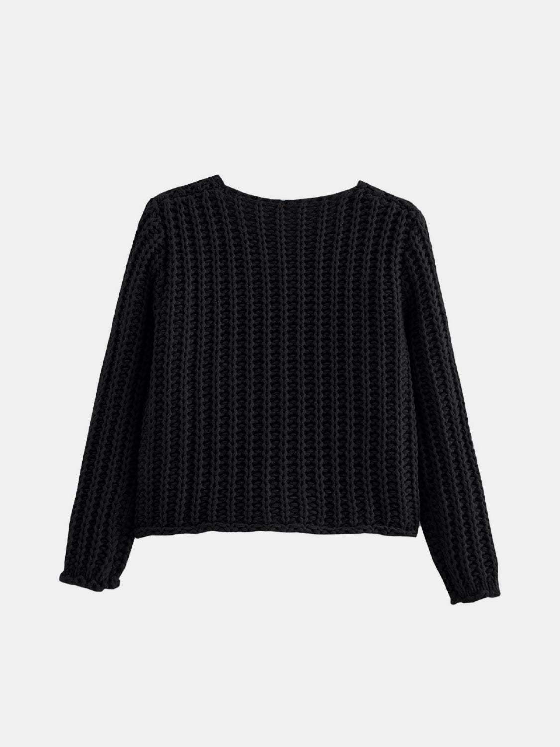 Button Down Long Sleeve Cardigan - Trendsi - Flyclothing LLC