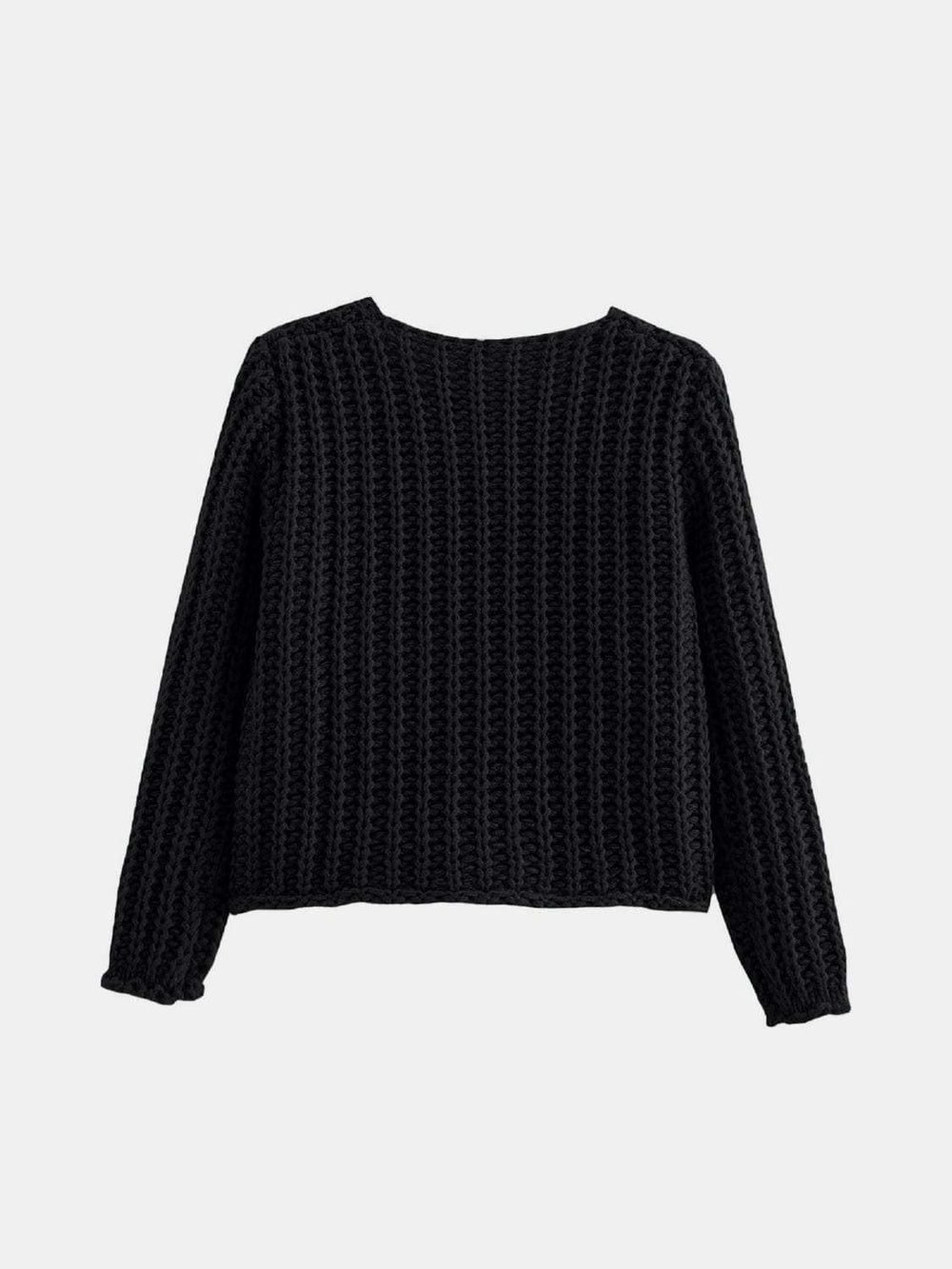 Button Down Long Sleeve Cardigan - Trendsi - Flyclothing LLC