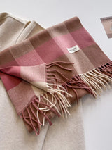 Plaid Fringe Scarf - Trendsi - Flyclothing LLC