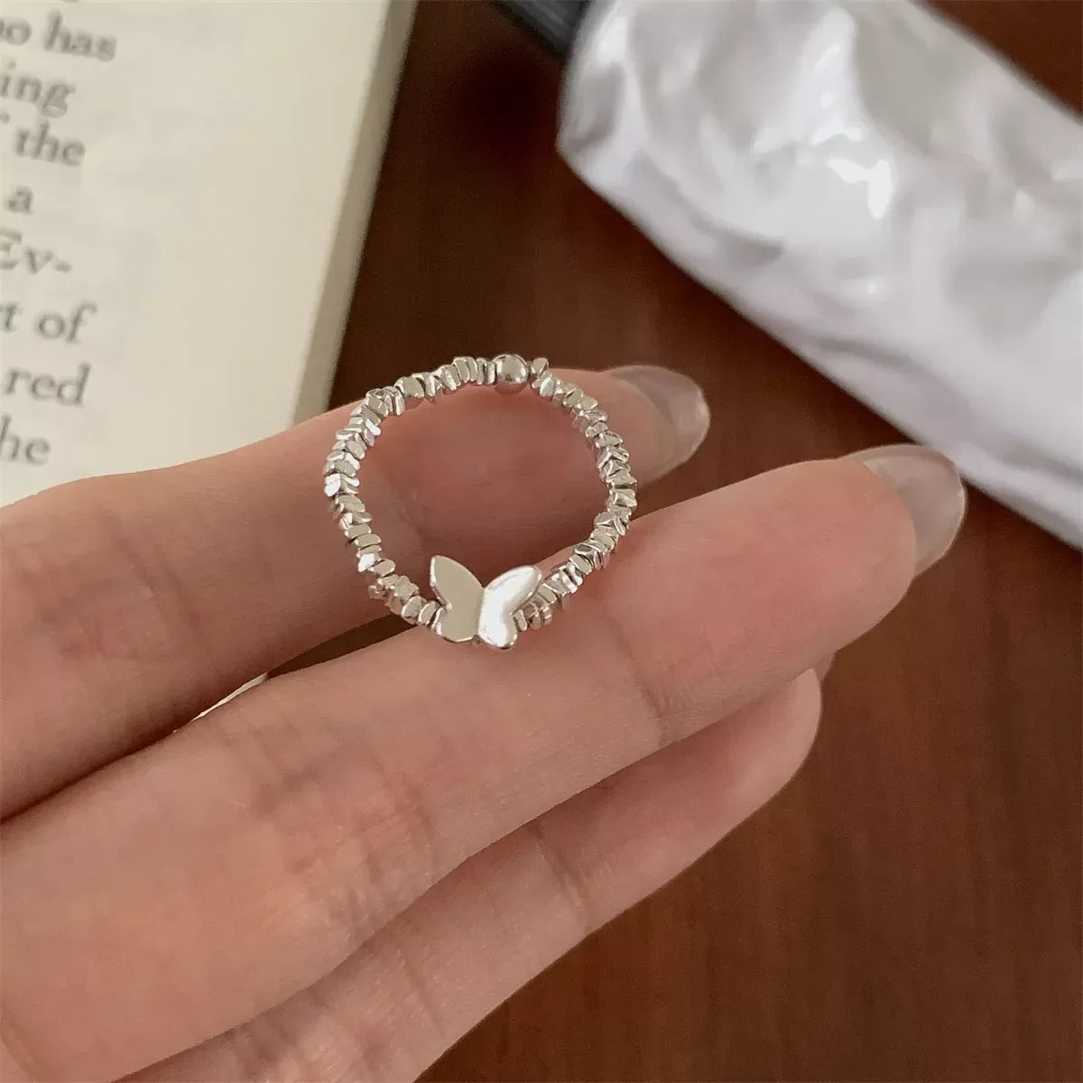 925 Sterling Silver Butterfly Ring - Trendsi - Flyclothing LLC