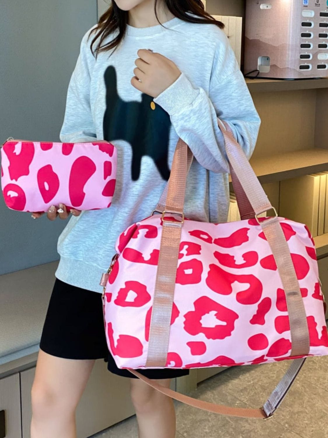 Oxford Cloth Leopard 2-Piece Bag Set - Trendsi