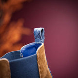 46-210-CGN GIANNA Suede Chelsea Boot, Cognac - Zelli Italia - Flyclothing LLC