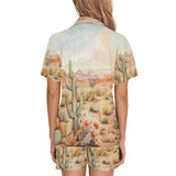 Baha Ranch Watercolor Desert Women's Western Pajama Set