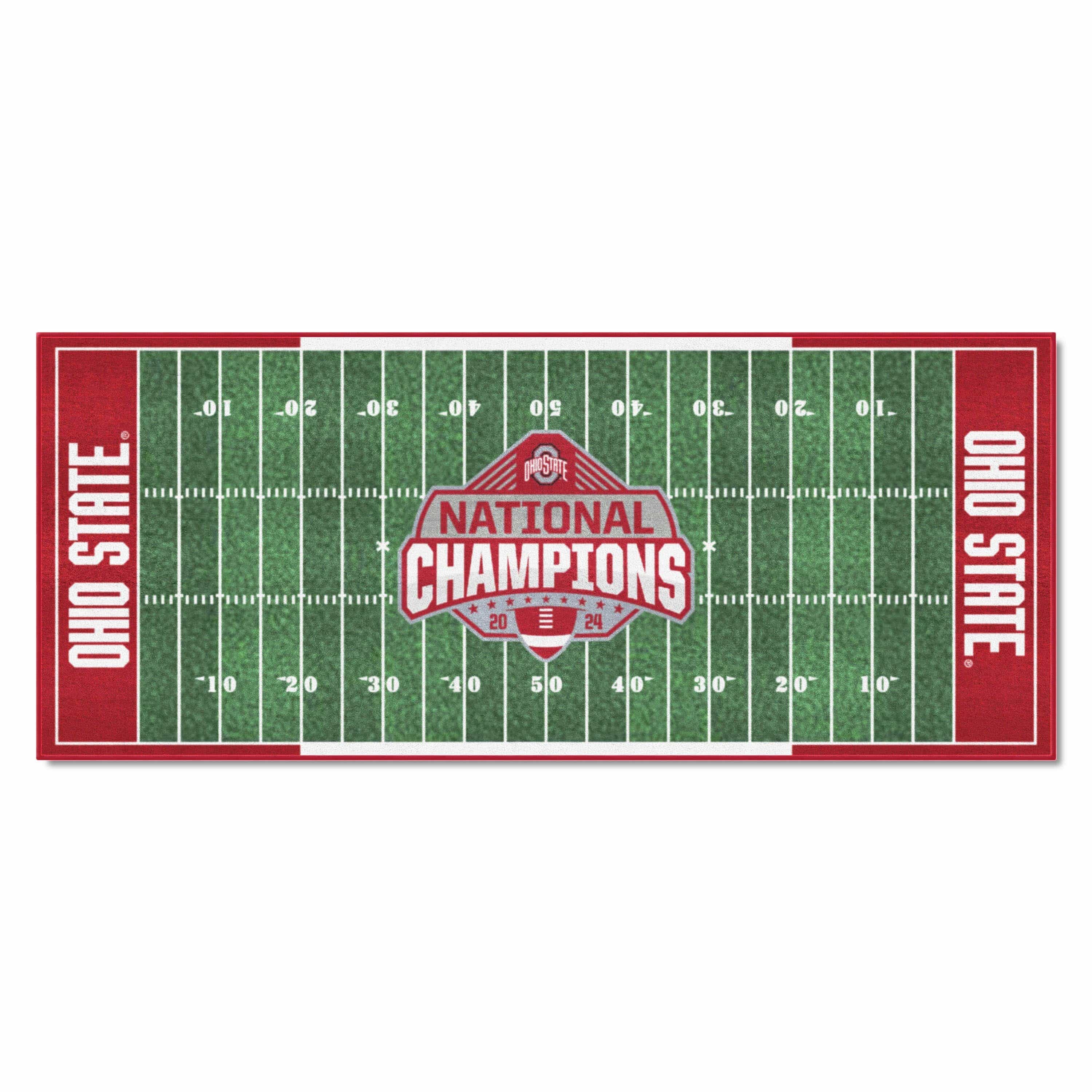 Official Ohio State 2024 National Champions Logo 30"x72" Football Field Runner - Ohio State