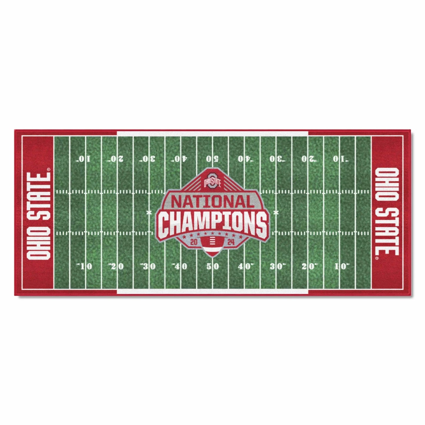 Official Ohio State 2024 National Champions Logo 30"x72" Football Field Runner - Ohio State Buckeyes - Flyclothing LLC