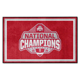Official Ohio State 2024 National Champions Logo 44"x71" 4x6 Rug - Ohio State Buckeyes - Flyclothing LLC
