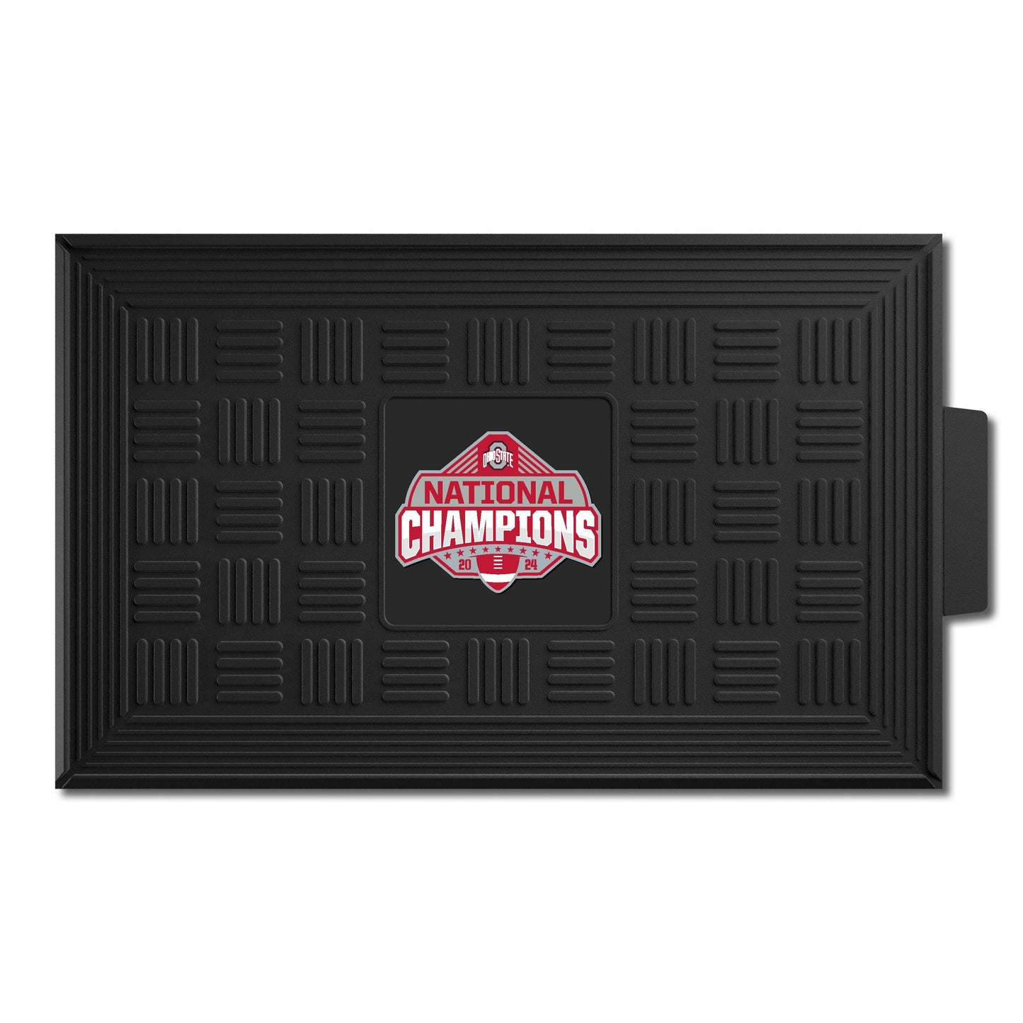 Official Ohio State 2024 National Champions Logo 19.5"x31.25" Medallion Door Mat - Ohio State Buckeyes - Flyclothing LLC