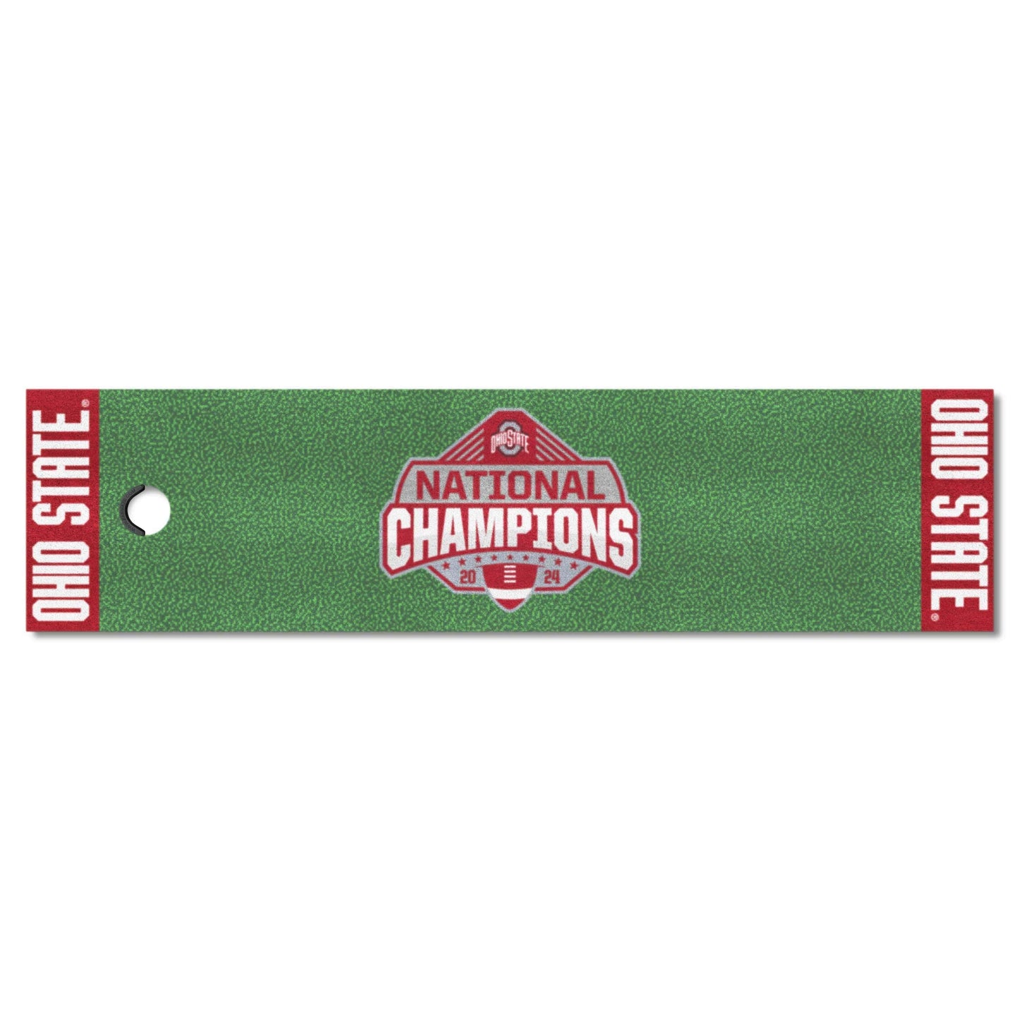 Official Ohio State 2024 National Champions Logo 18"x72" Putting Green Mat - Ohio State Buckeyes - Flyclothing LLC