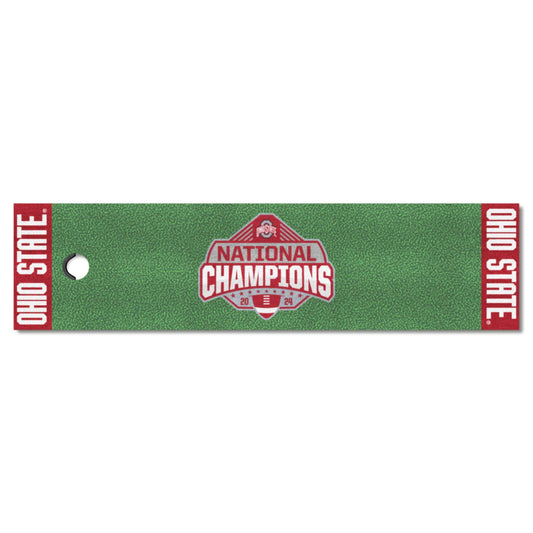 Official Ohio State 2024 National Champions Logo 18"x72" Putting Green Mat - Ohio State