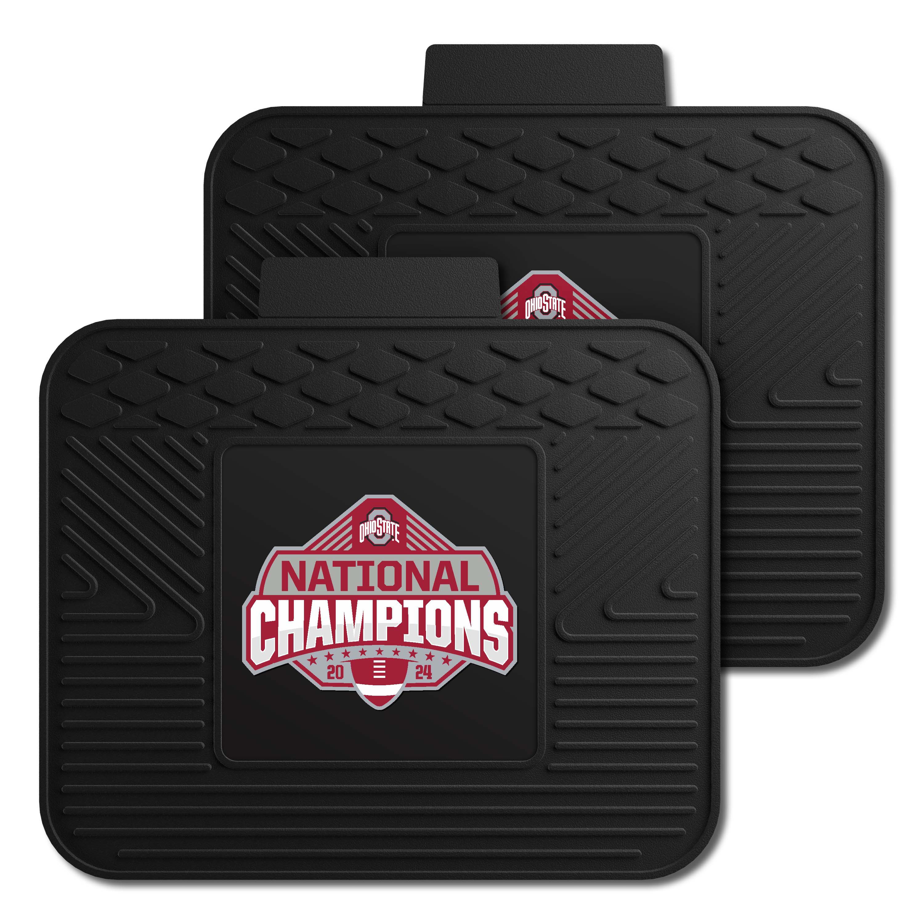 Official Ohio State 2024 National Champions Logo 14"x17" 2 Utility Mats - Ohio State