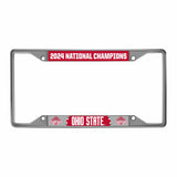 Official Ohio State 2024 National Champions Logo 6.25"x12.25" License Plate Frame - Ohio State Buckeyes - Flyclothing LLC