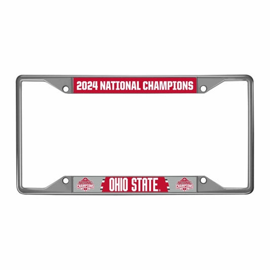 Official Ohio State 2024 National Champions Logo 6.25"x12.25" License Plate Frame - Ohio State