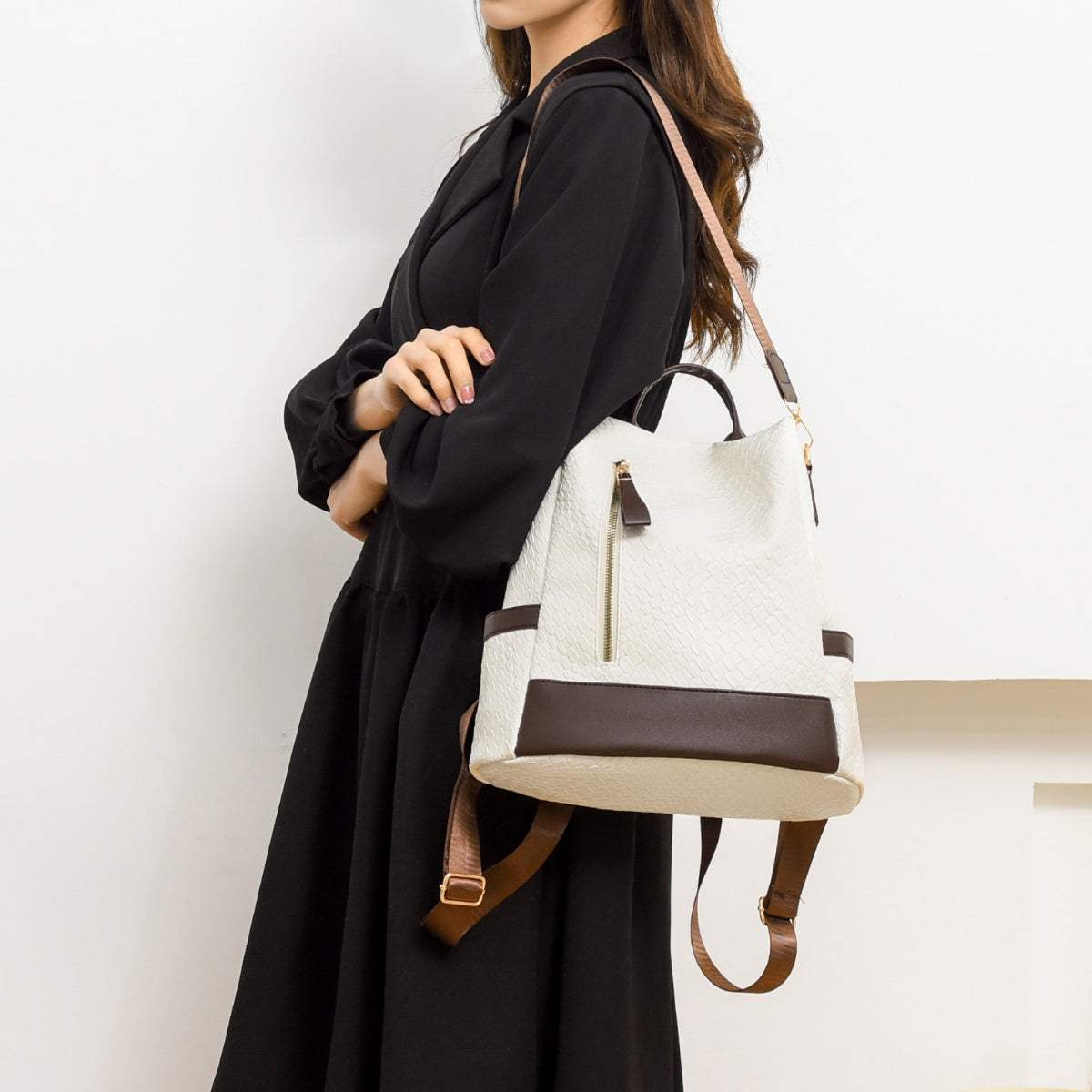 PU Leather Backpack Bag - Trendsi - Flyclothing LLC