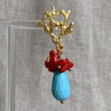 Fashionable Ocean Coral Stainless Steel Earrings - My Store - Flyclothing LLC