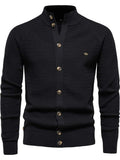Men's Button Down Long Sleeve Cardigan - Trendsi - Flyclothing LLC
