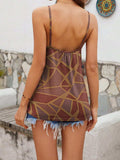 Printed V-Neck Cami - Trendsi - Flyclothing LLC