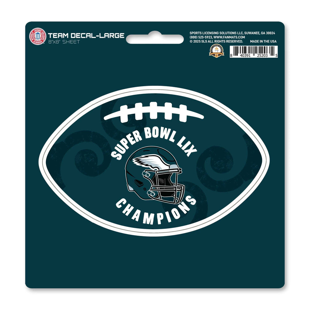 Philadelphia Eagles Super Bowl LIX Champions Large Decal - Philadelphia Eagles