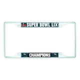 Philadelphia Eagles Super Bowl LIX Champions License Plate Frame White - Philadelphia Eagles - Flyclothing LLC