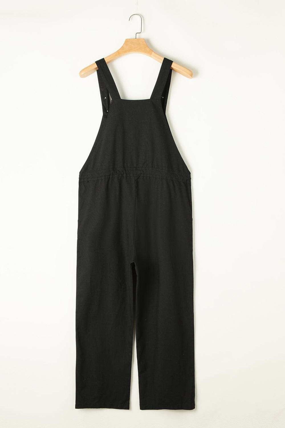 Drawstring Wide Strap Overalls with Pockets - Trendsi - Flyclothing LLC