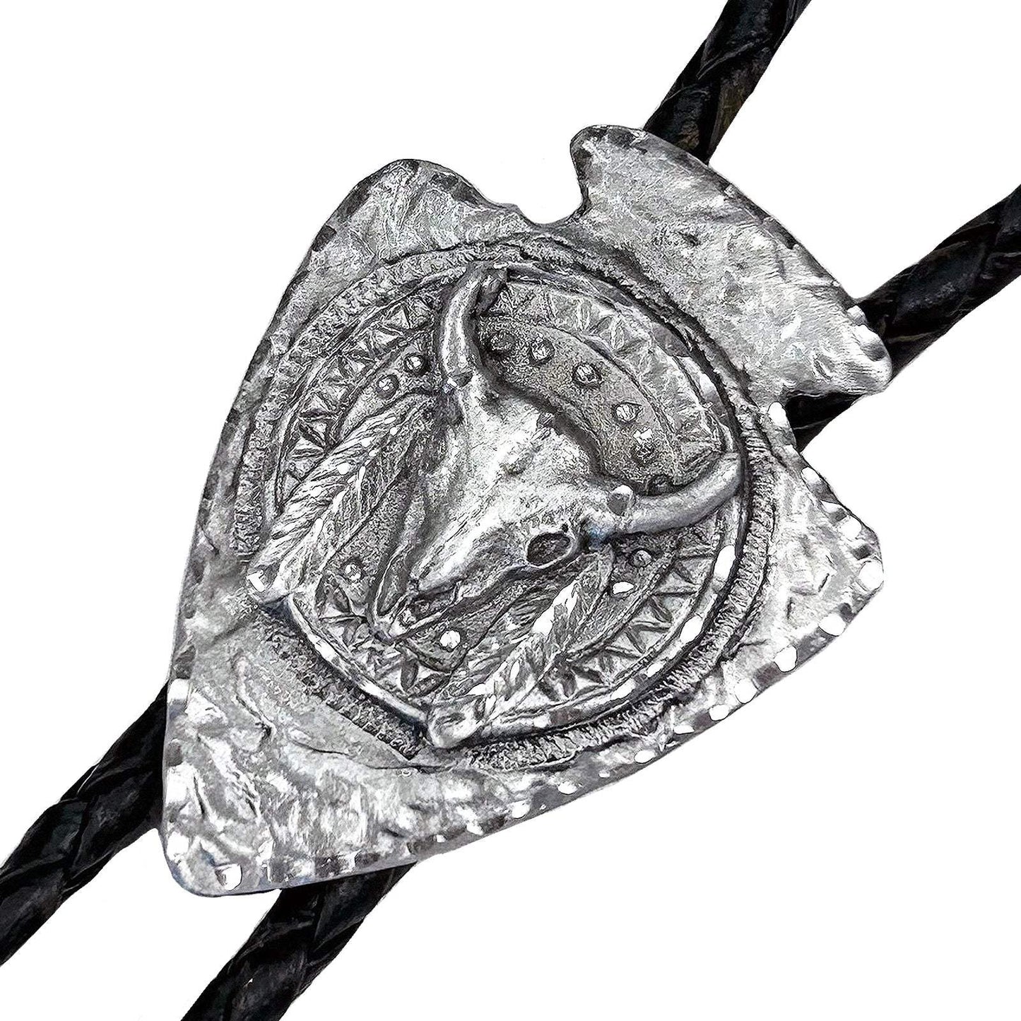 Rockmount Ranch Ware Arrowhead with Skull Western Bolo Tie - Rockmount Clothing - Flyclothing LLC