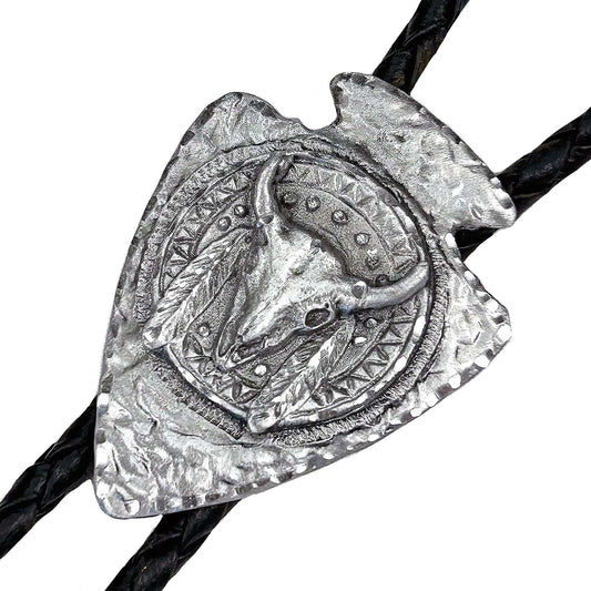 Rockmount Ranch Ware Arrowhead with Skull Western Bolo Tie - Rockmount Clothing - Flyclothing LLC