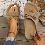 Comfortable Bow Decor Casual Sandals - Trendsi - Flyclothing LLC