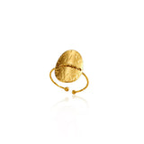 Hammered Disc Open Ring - Trendsi - Flyclothing LLC