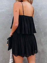 Ruched Spaghetti Strap Romper - Trendsi - Flyclothing LLC