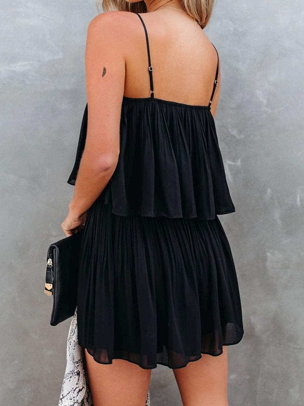 Ruched Spaghetti Strap Romper - Trendsi - Flyclothing LLC