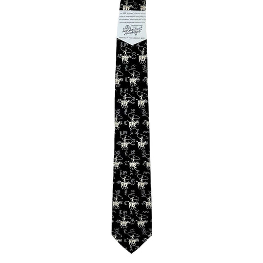 Rockmount Ranch Ware Roper & Brands Black Western Silk Tie - Rockmount Clothing - Flyclothing LLC