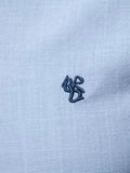 Men's Full Size Button Down Embroidered Shirt Plus Size - Trendsi