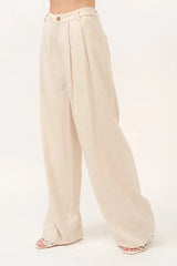 And The Why High-Rise Wide Leg Linen Blended Pants - Trendsi - Flyclothing LLC