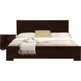 Moma Espresso Wood Platform Twin Bed With Nightstand - Homeroots - Flyclothing LLC