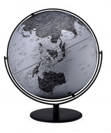 21" Black And Silver Modern Polyresin Globe - Homeroots - Flyclothing LLC