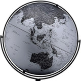 21" Black And Silver Modern Polyresin Globe - Homeroots - Flyclothing LLC