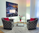 58" Steel Tray Table Floor Lamp With White Square Shade - Homeroots - Flyclothing LLC