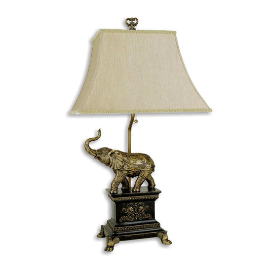 Antique Elephant Table Lamp - Homeroots - Flyclothing LLC