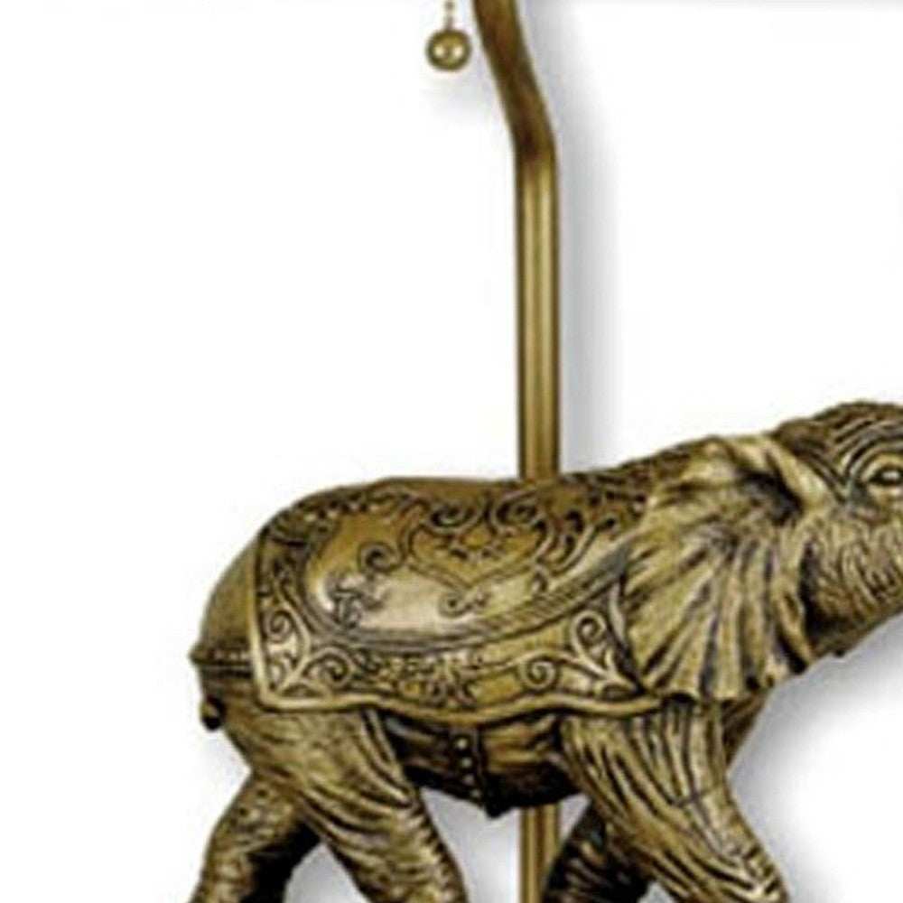 Antique Elephant Table Lamp - Homeroots - Flyclothing LLC