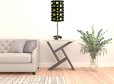 33" Silver Metal Mod Table Lamp With Black And Green Drum Shade - Homeroots - Flyclothing LLC