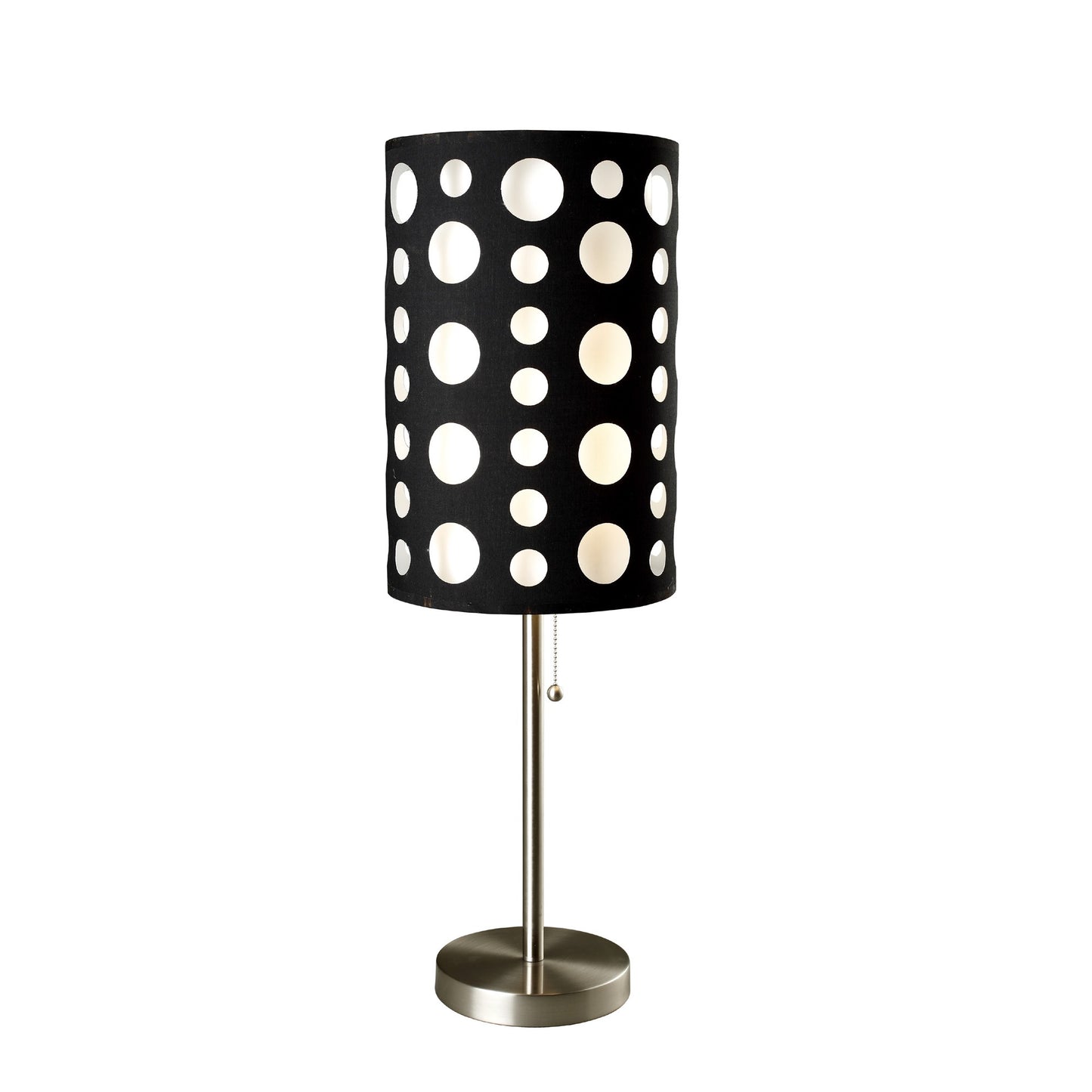 33" Black Metal Novelty Black and White Drum Shade - Homeroots - Flyclothing LLC